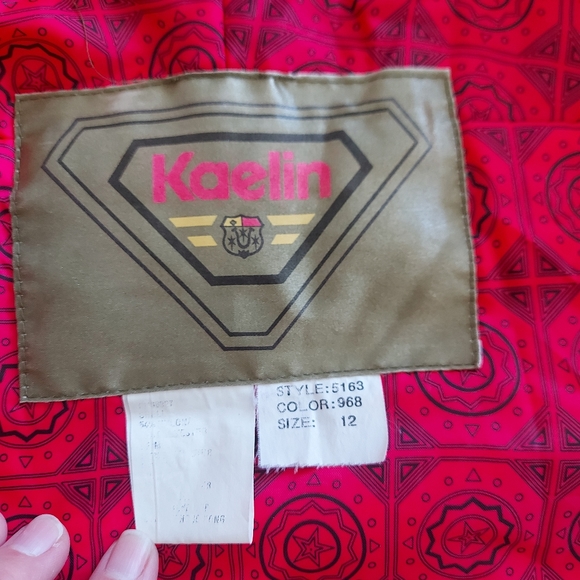 Vintage 80's Kaelin Ski Suit Jacket and Pants Size 12 - Picture 9 of 15